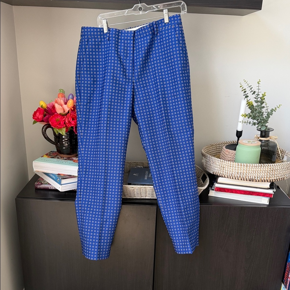 J.Crew Blue Patterned Women’s Pants in Size 10